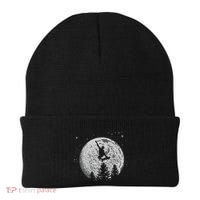 Skater Skateboarder Skateboard Moon Skateboarding Gift Beanie thumb 0