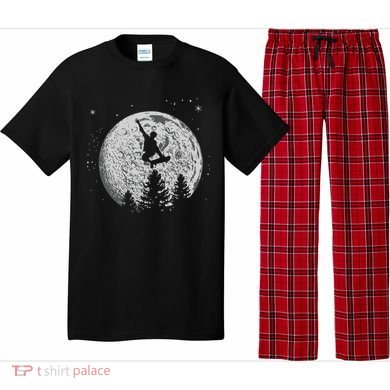 Skater Skateboarder Skateboard Moon Skateboarding Gift Pajama Set