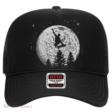 Skater Skateboarder Skateboard Moon Skateboarding Gift Hat