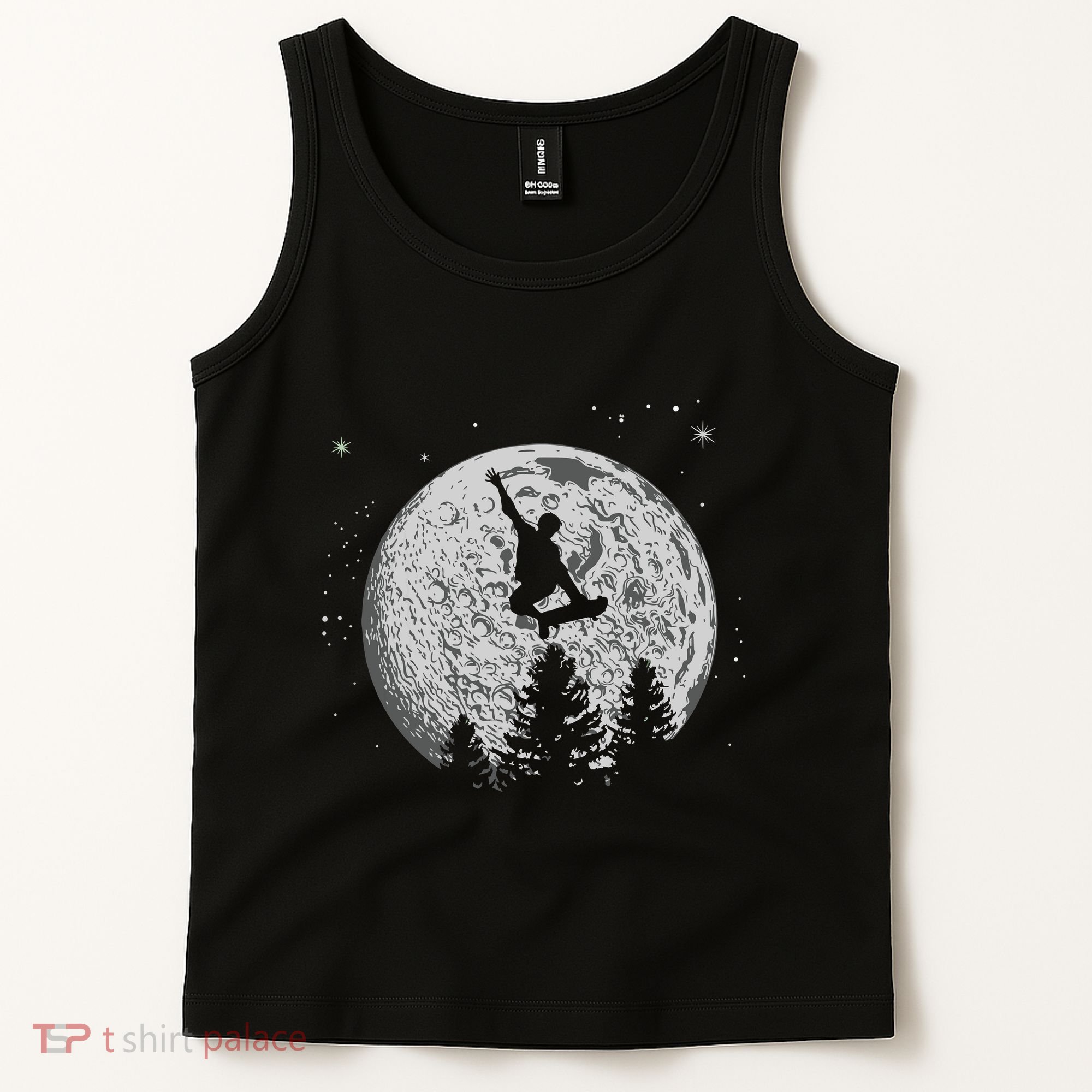Skater Skateboarder Skateboard Moon Skateboarding Gift Tank Top