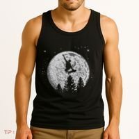 Skater Skateboarder Skateboard Moon Skateboarding Gift Tank Top thumb 3