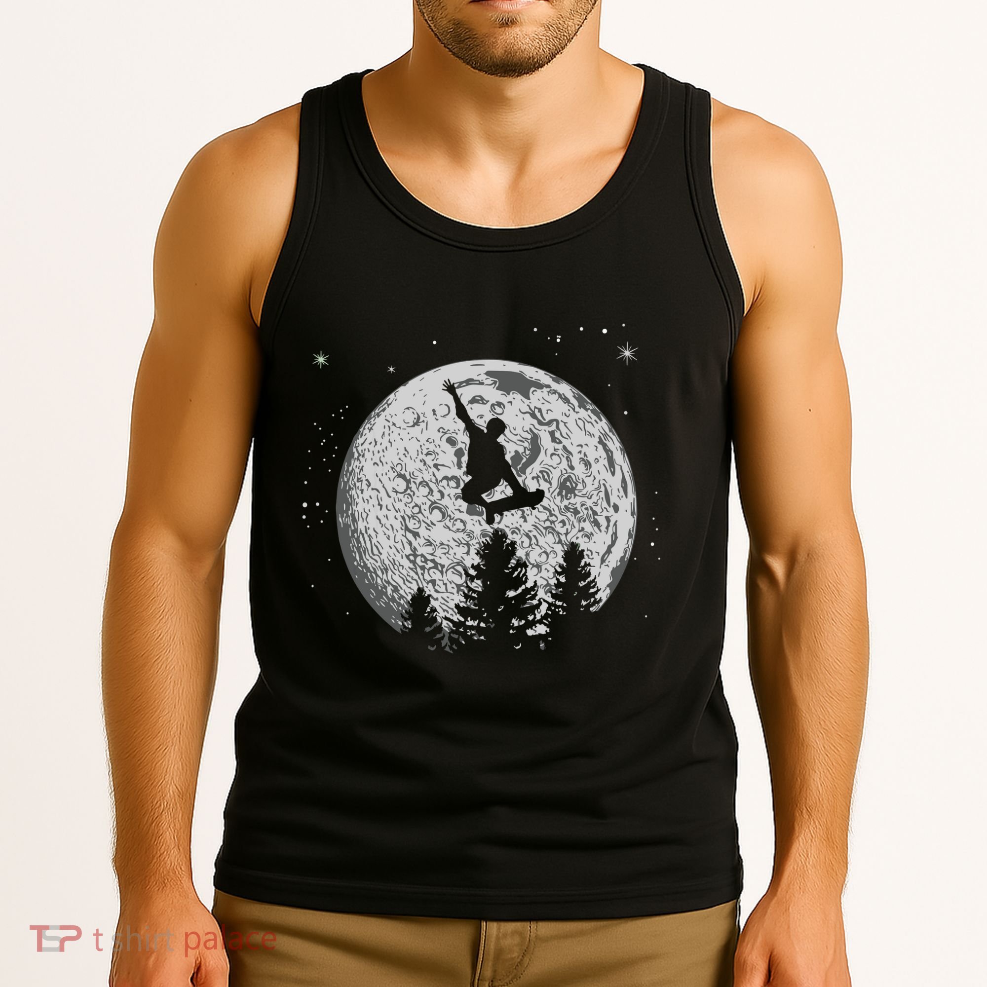 Skater Skateboarder Skateboard Moon Skateboarding Gift Tank Top