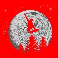 Skater Skateboarder Skateboard Moon Skateboarding Gift Santa Hat thumb 1