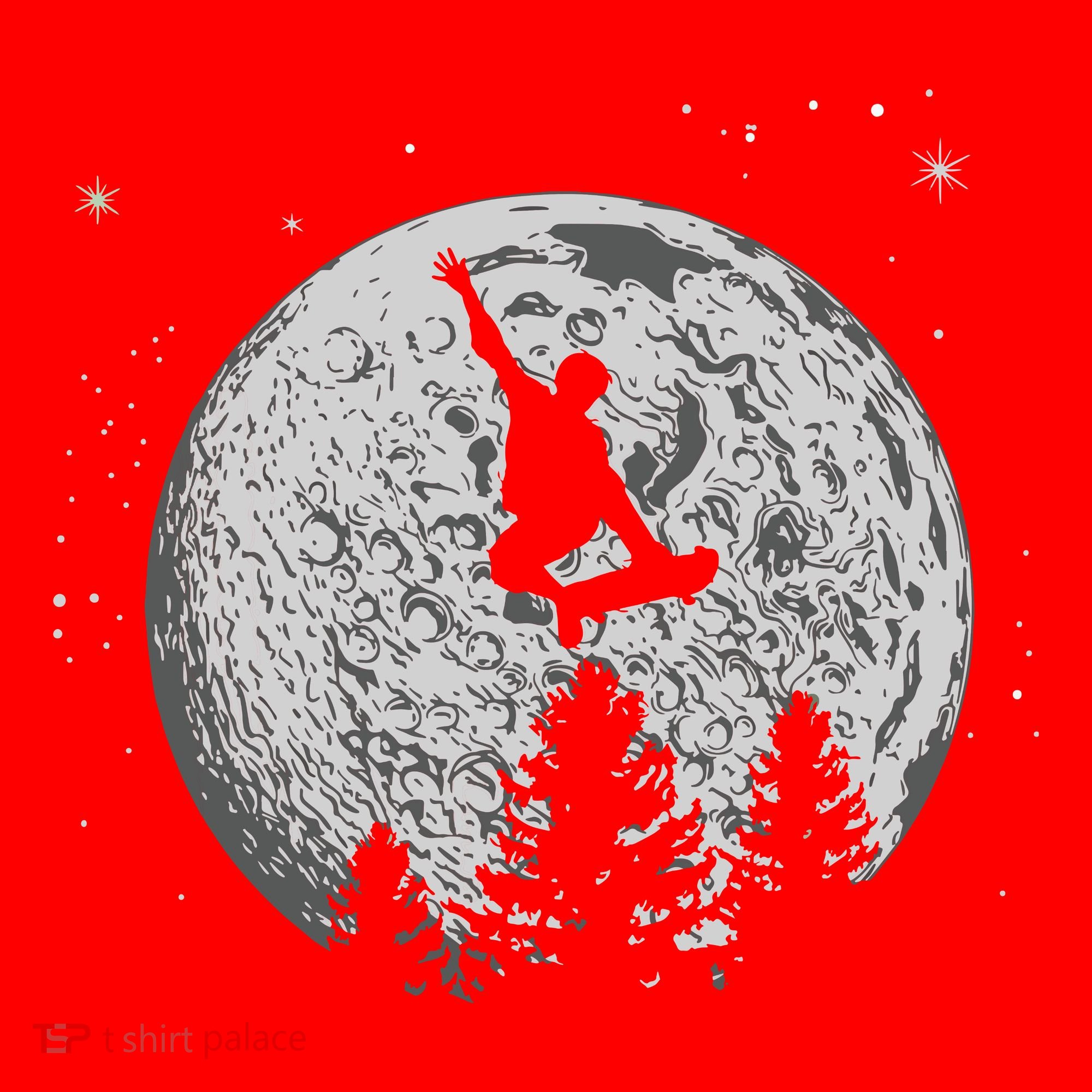 Skater Skateboarder Skateboard Moon Skateboarding Gift Santa Hat