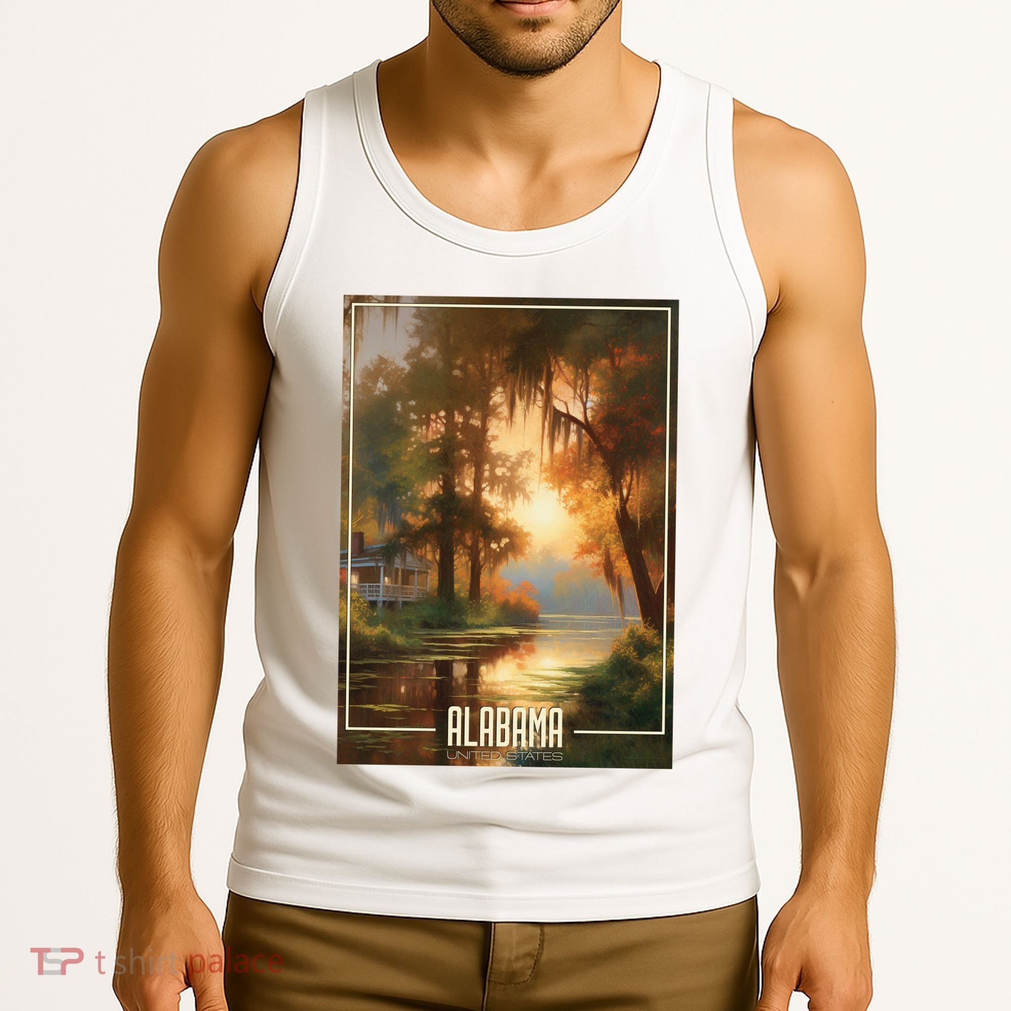 Serene Southern Sunset Alabama Tank Top