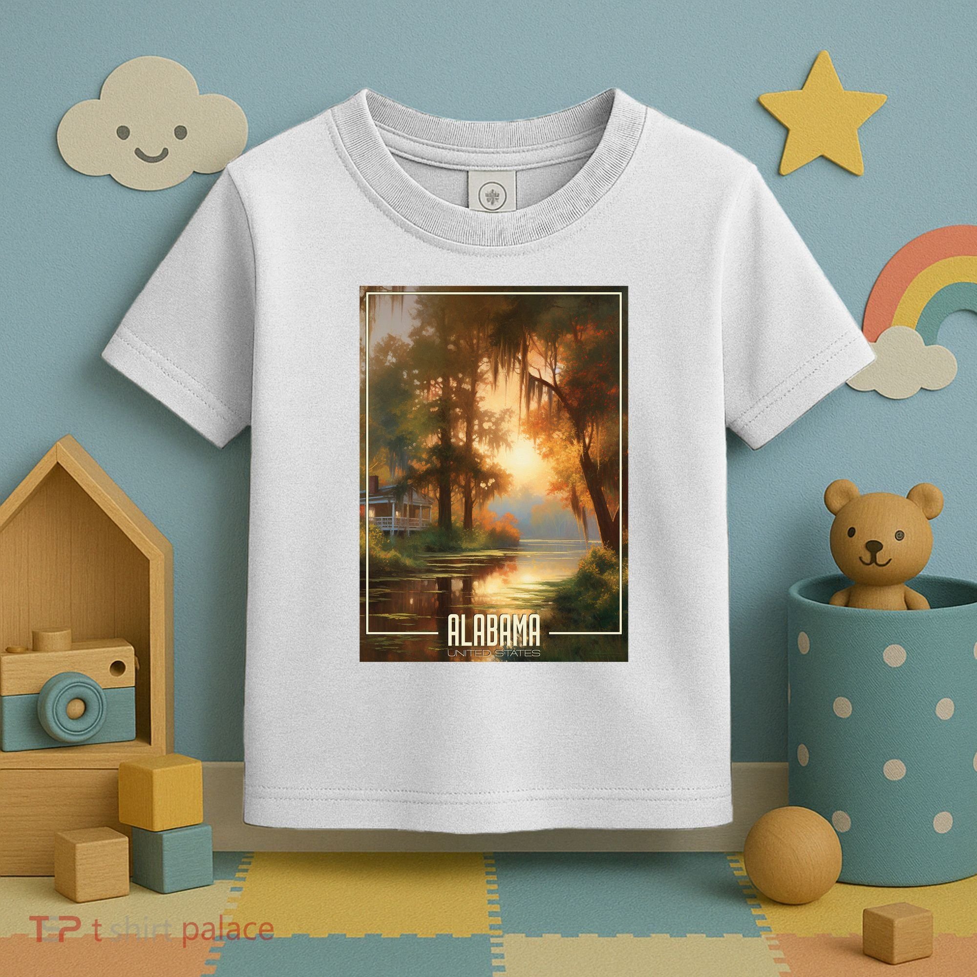 Serene Southern Sunset Alabama Toddler T-Shirt