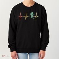 Ski Snowboard Skiing Heartbeat Snow Mountain Winter Skier Cool Gift Women's Sweatshirt thumb 0