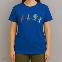 Ski Snowboard Skiing Heartbeat Snow Mountain Winter Skier Cool Gift T-Shirt thumb 4