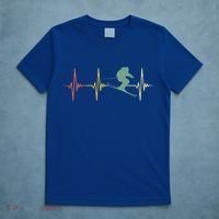 Ski Snowboard Skiing Heartbeat Snow Mountain Winter Skier Cool Gift T-Shirt thumb 5