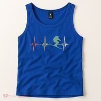 Ski Snowboard Skiing Heartbeat Snow Mountain Winter Skier Cool Gift Tank Top thumb 2
