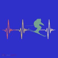 Ski Snowboard Skiing Heartbeat Snow Mountain Winter Skier Cool Gift Visor thumb 3