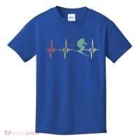 Ski Snowboard Skiing Heartbeat Snow Mountain Winter Skier Cool Gift Kids T-Shirt thumb 0
