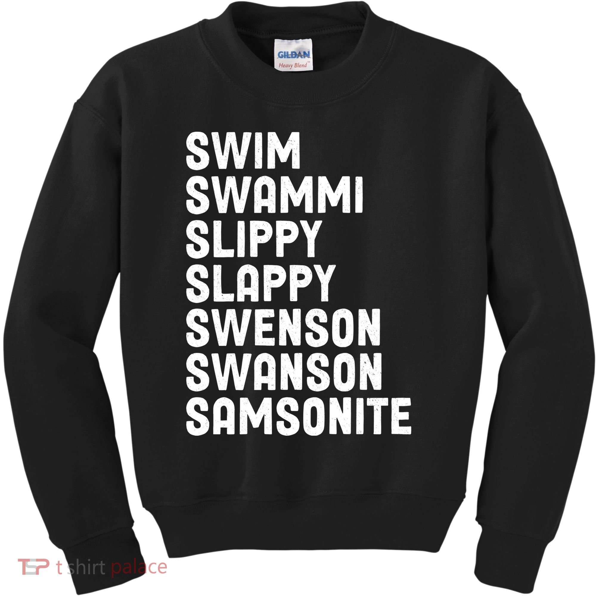 Swammi Slippy Slappy Swenson Swanson Samsonite Kids Sweatshirt