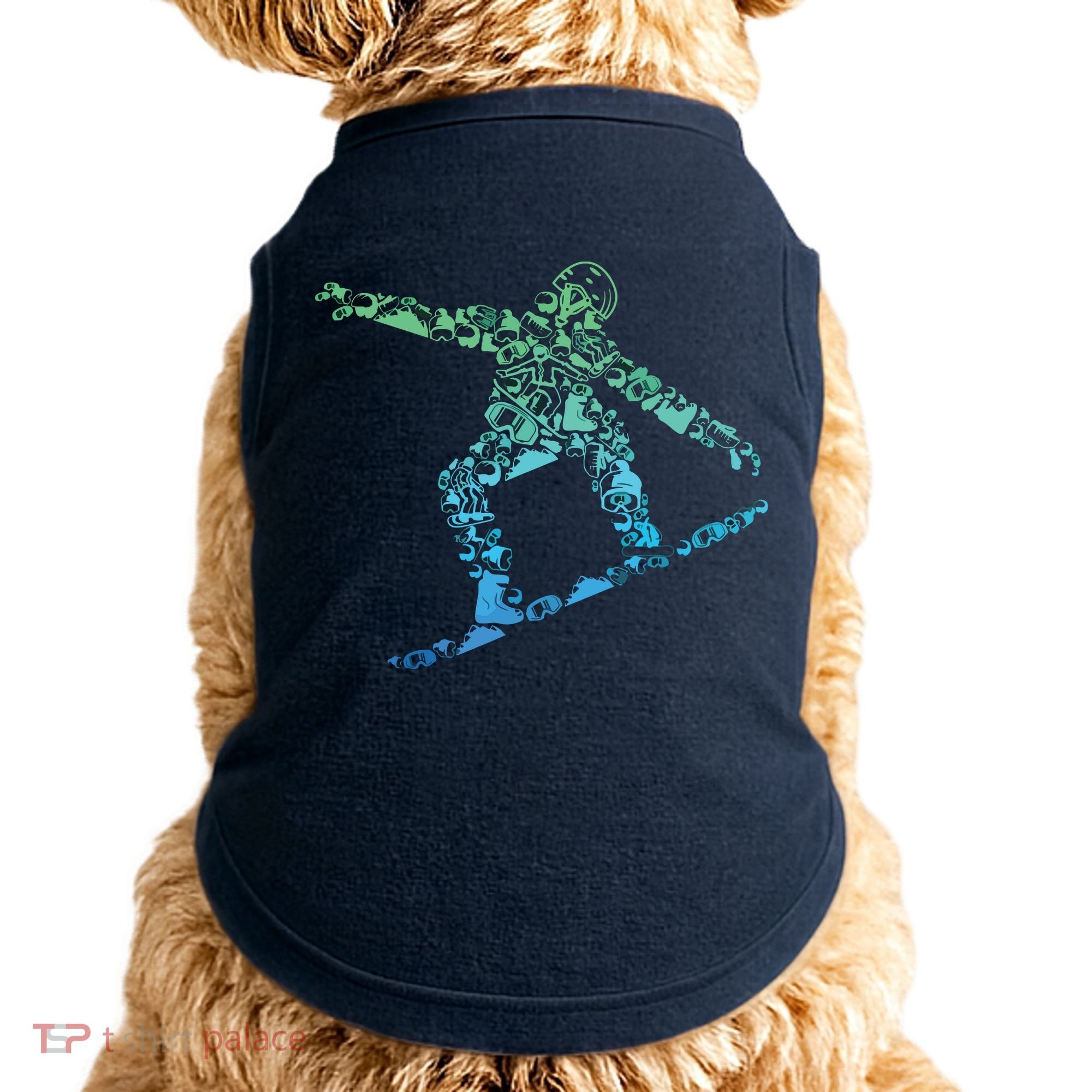 Snowboard Snowboarder Snowboarding Doggie Tank
