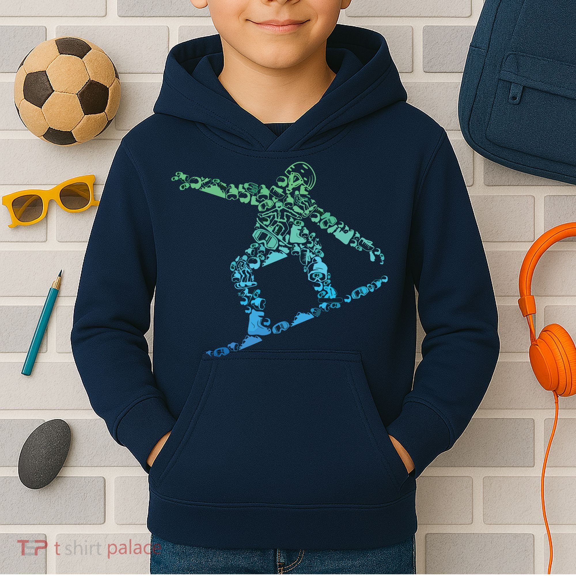 Snowboard Snowboarder Snowboarding Kids Hoodie