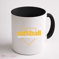 South Stokes Sauras Softball Home Plate Coffee Mug thumb 1