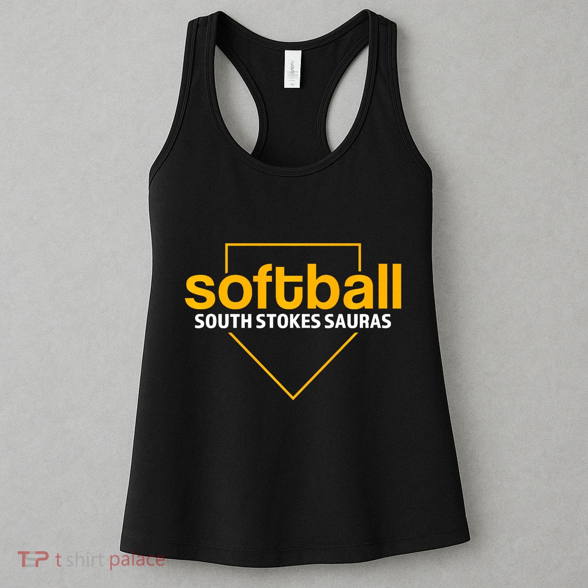 South Stokes Sauras Softball Home Plate Women's Tank Top