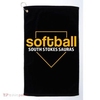 South Stokes Sauras Softball Home Plate Golf Towel