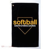 South Stokes Sauras Softball Home Plate Golf Towel thumb 0