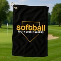 South Stokes Sauras Softball Home Plate Golf Towel thumb 1
