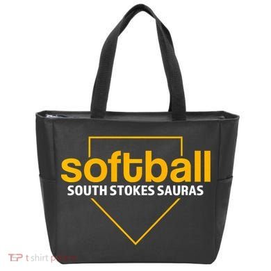 South Stokes Sauras Softball Home Plate Tote Bag