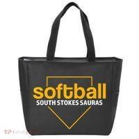 South Stokes Sauras Softball Home Plate Tote Bag thumb 0