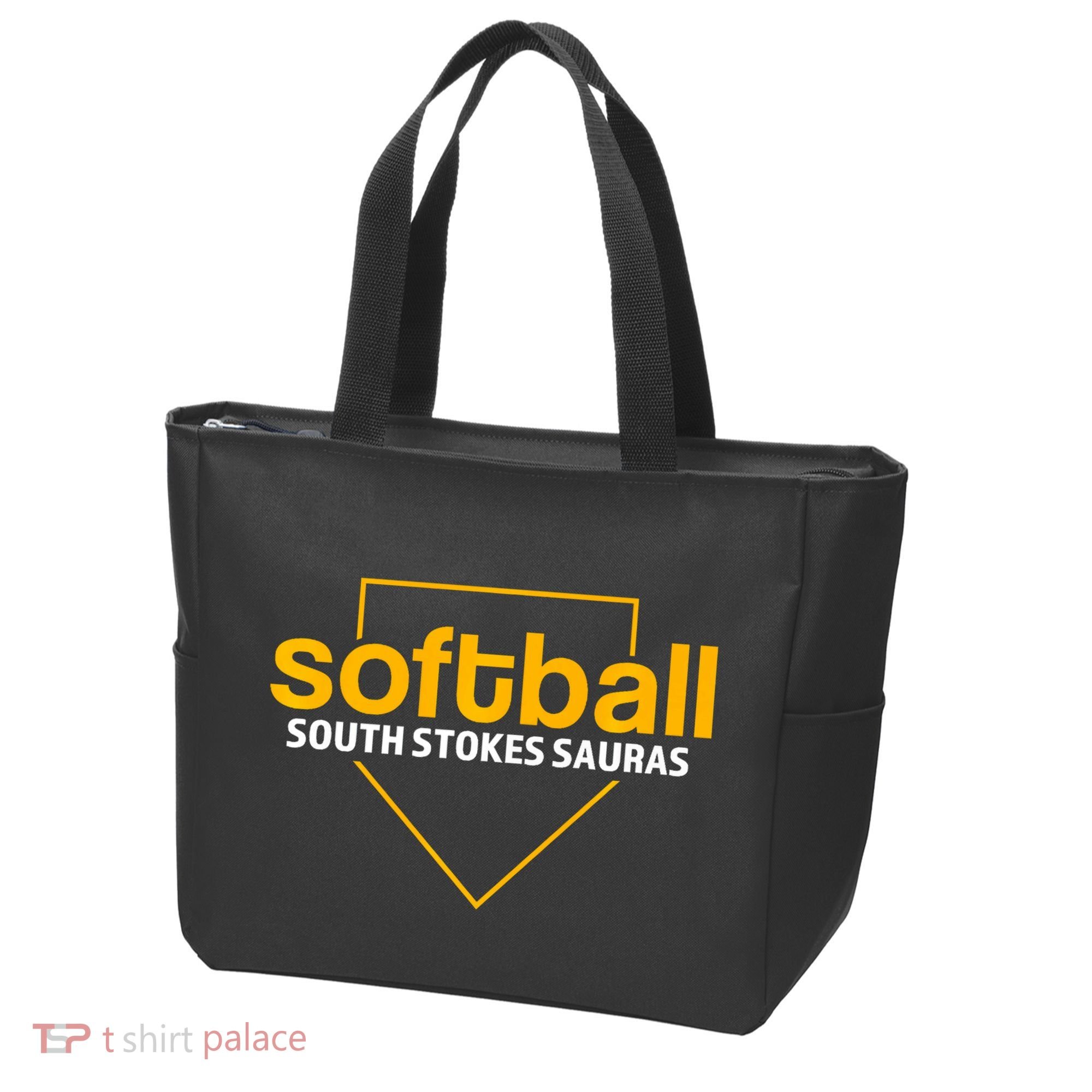 South Stokes Sauras Softball Home Plate Tote Bag