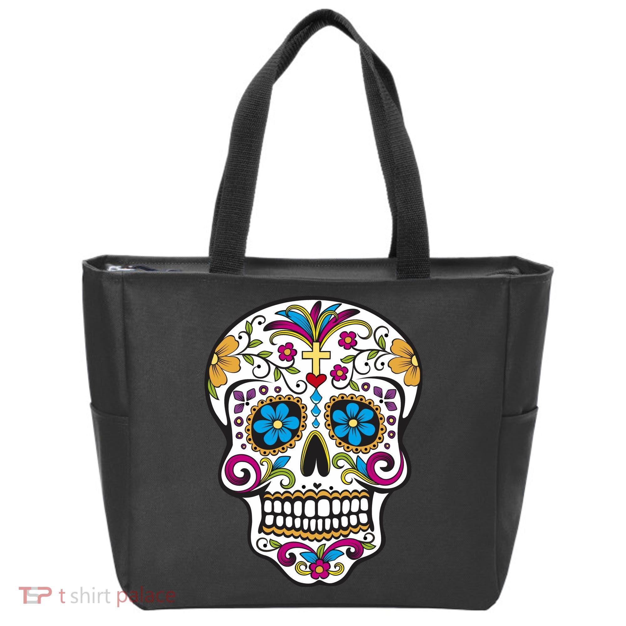 Sugar Skull Tote Bag