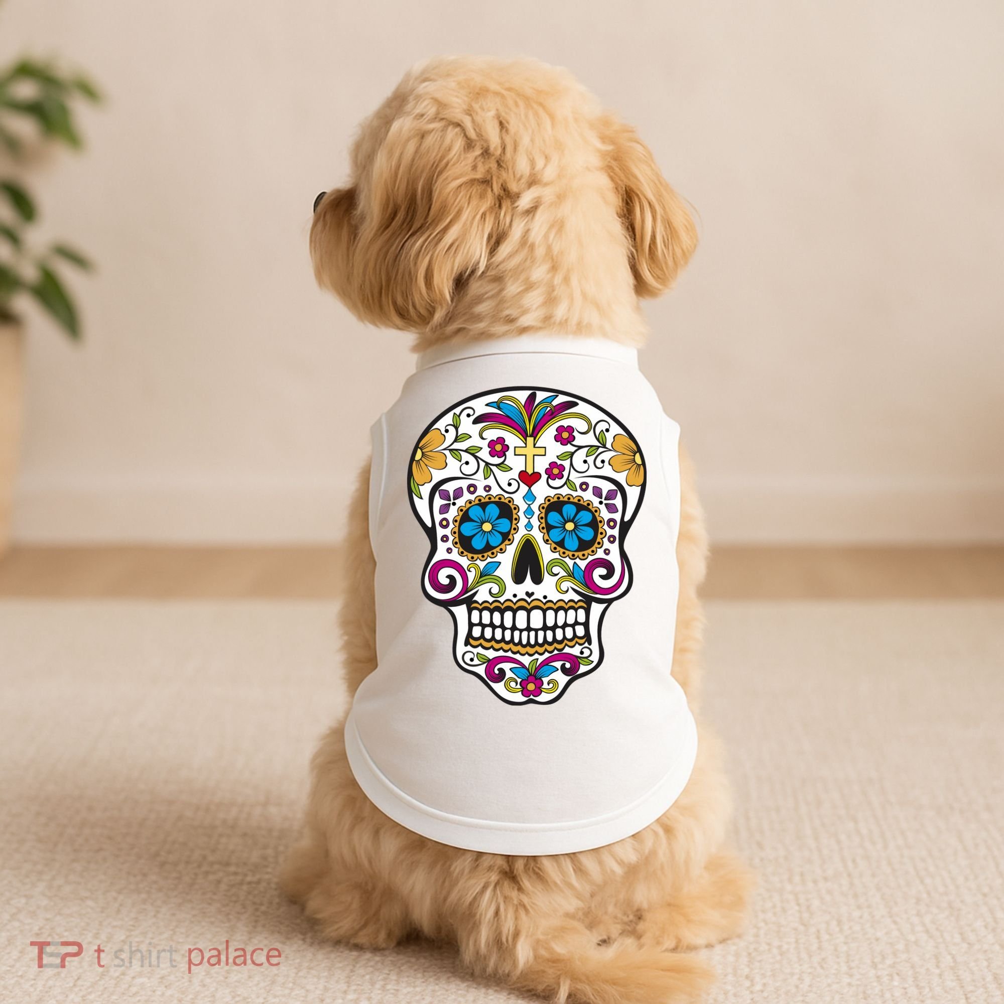 Sugar Skull Doggie Tank