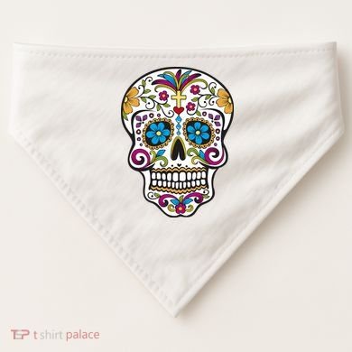 Sugar Skull USA-Made Doggie Bandana