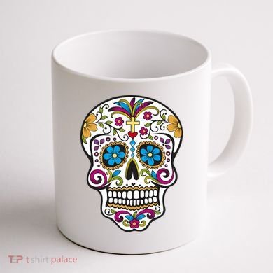 Sugar Skull Coffee Mug back