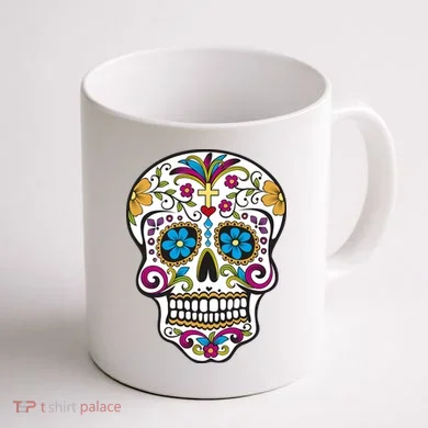 Sugar Skull Coffee Mug back