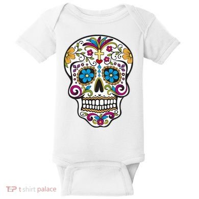 Sugar Skull Baby Bodysuit