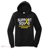 Support Squad Sarcoma Cancer Awareness Yellow Ribbon Team Gift Women's Hoodie thumb 0