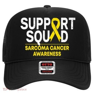 Support Squad Sarcoma Cancer Awareness Yellow Ribbon Team Gift Hat