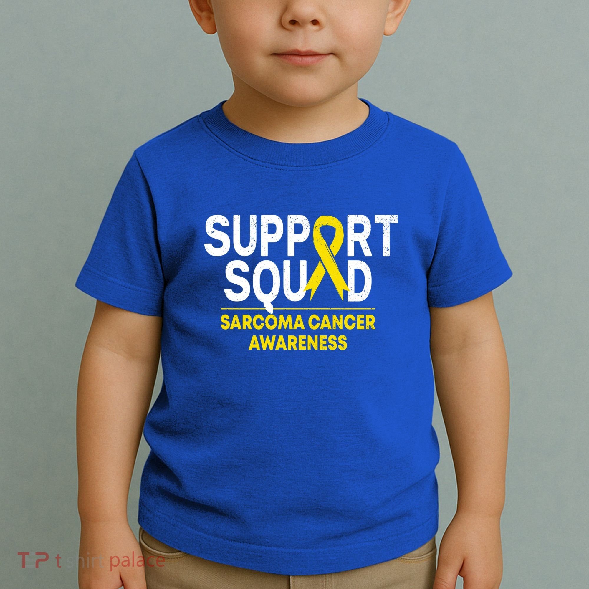 Support Squad Sarcoma Cancer Awareness Yellow Ribbon Team Gift Toddler T-Shirt