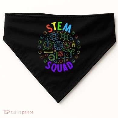 Stem Squad Science Technology Engineering And Math USA-Made Doggie Bandana
