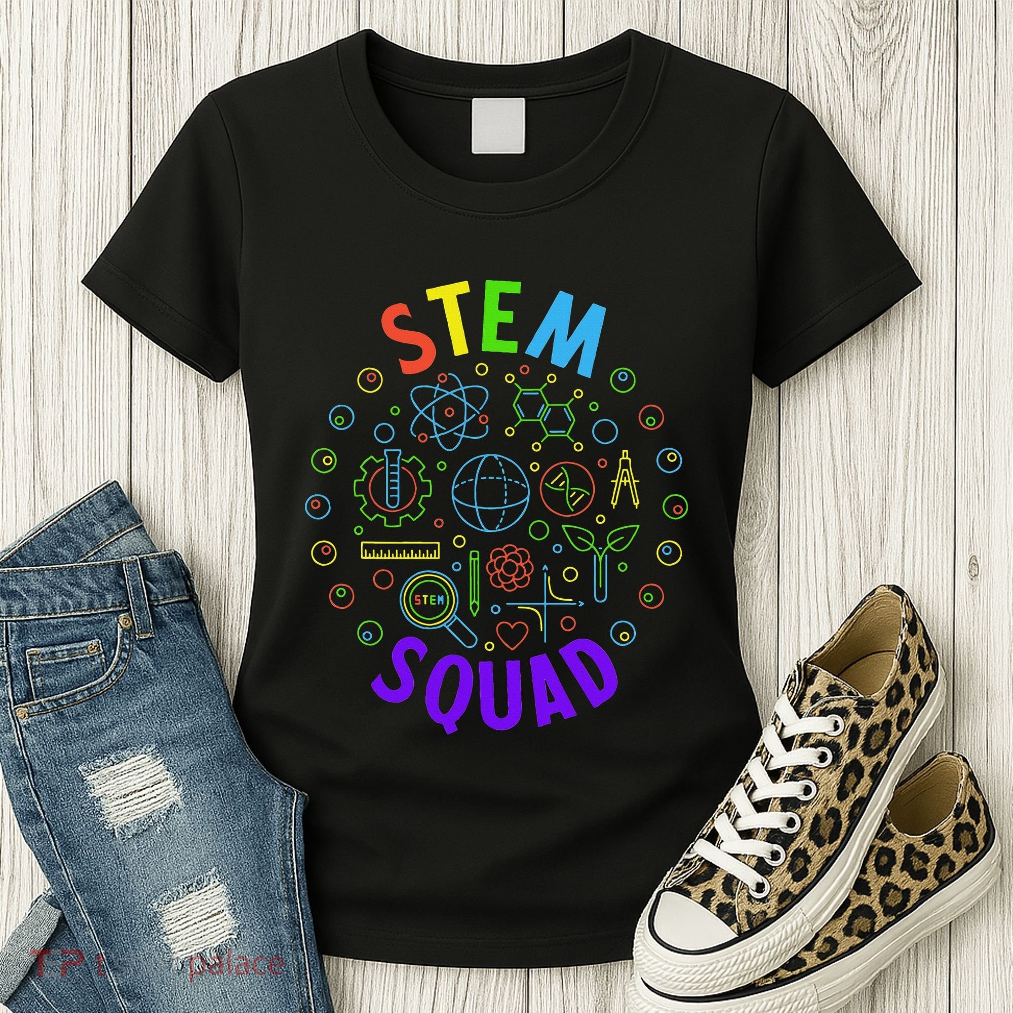 Stem Squad Science Technology Engineering And Math Women's T-Shirt