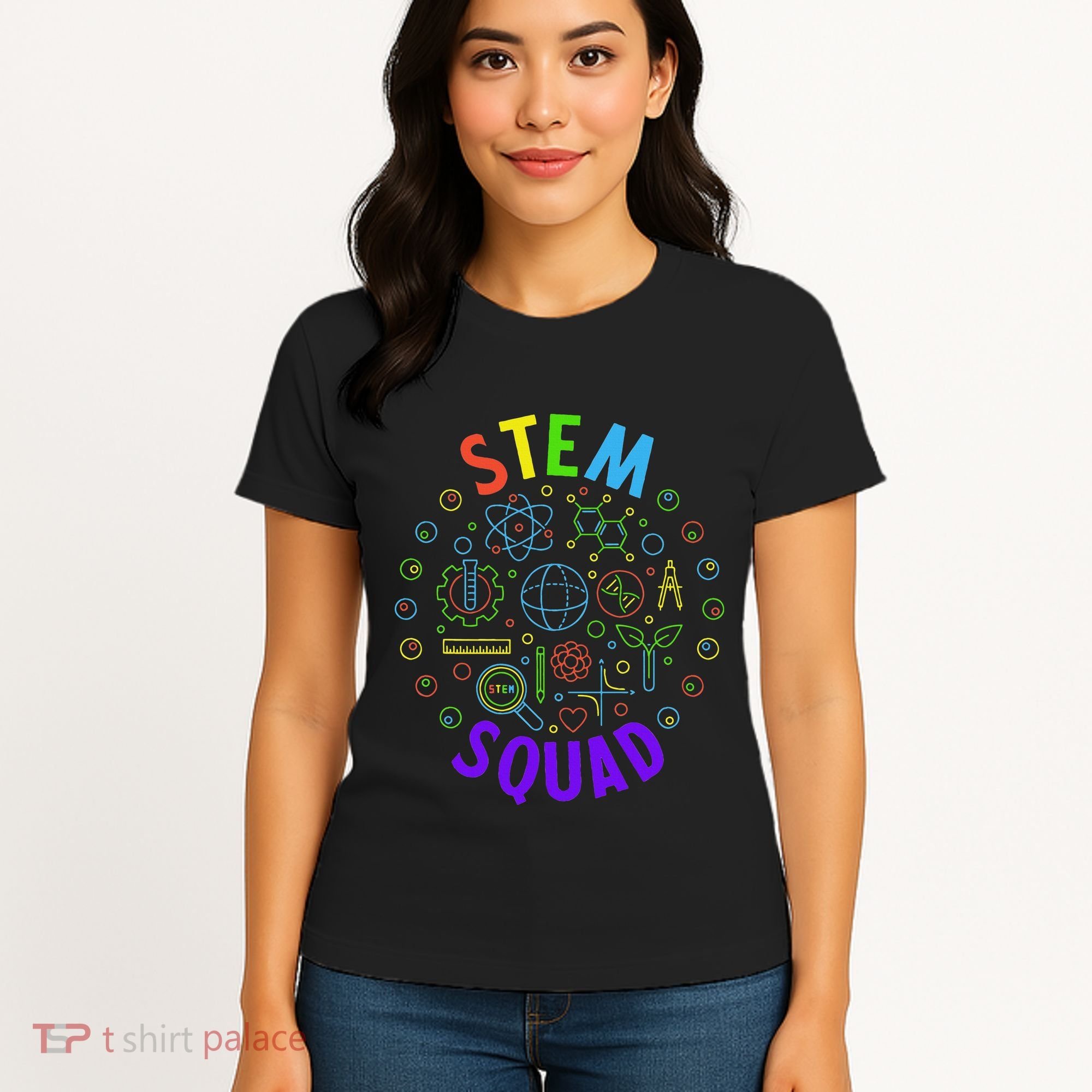 Stem Squad Science Technology Engineering And Math Women's T-Shirt