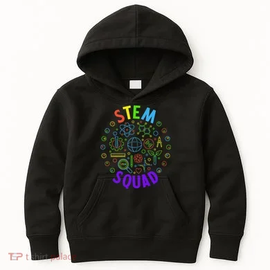 Stem Squad Science Technology Engineering And Math Kids Hoodie