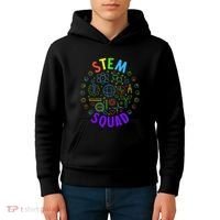 Stem Squad Science Technology Engineering And Math Kids Hoodie thumb 4