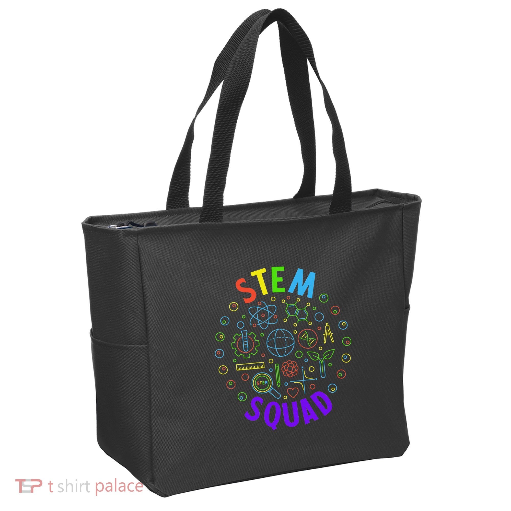 Stem Squad Science Technology Engineering And Math Tote Bag