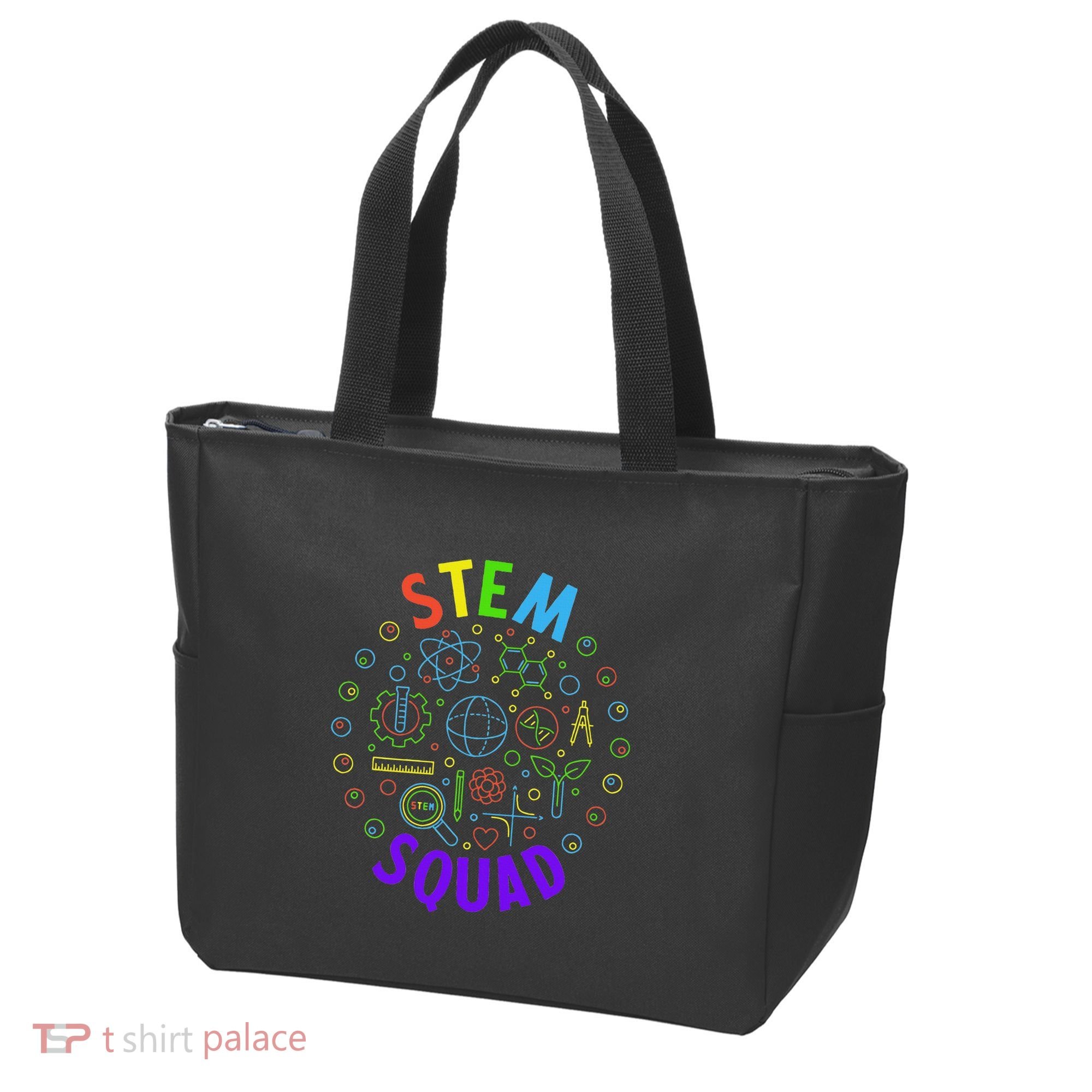 Stem Squad Science Technology Engineering And Math Tote Bag