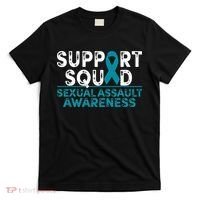 Support Squad Sexual Assault Awareness Month Teal Ribbon T-Shirt thumb 0