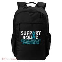 Support Squad Sexual Assault Awareness Month Teal Ribbon Backpack thumb 0
