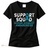 Support Squad Sexual Assault Awareness Month Teal Ribbon Women's T-Shirt thumb 0