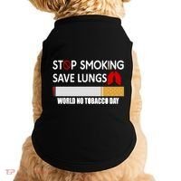 Stop Smoking Save Lung World No Tobacco Day Lung Cancer Gift Doggie Tank thumb 0