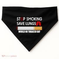 Stop Smoking Save Lung World No Tobacco Day Lung Cancer Gift USA-Made Doggie Bandana thumb 0
