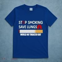 Stop Smoking Save Lung World No Tobacco Day Lung Cancer Gift T-Shirt thumb 5