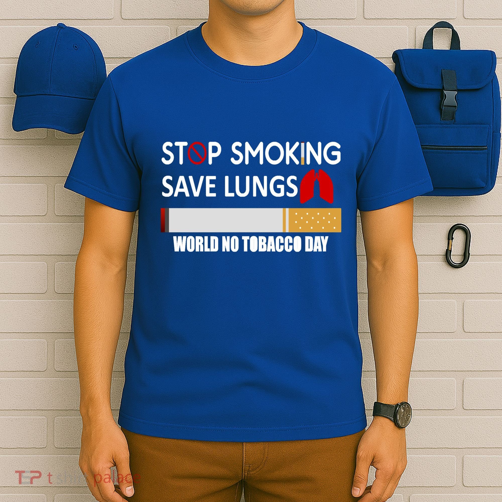 Stop Smoking Save Lung World No Tobacco Day Lung Cancer Gift T-Shirt